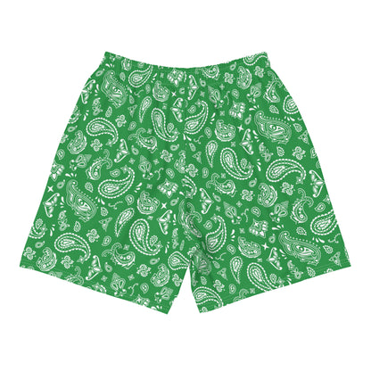 Paisley Suburban Kid  Athletic Shorts Green