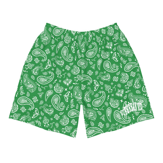 Paisley Suburban Kid  Athletic Shorts Green