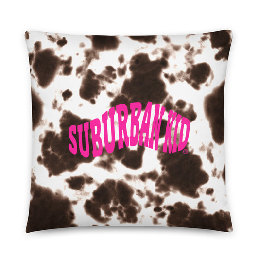 Suburban Kid Cow Tie Dye Pillow